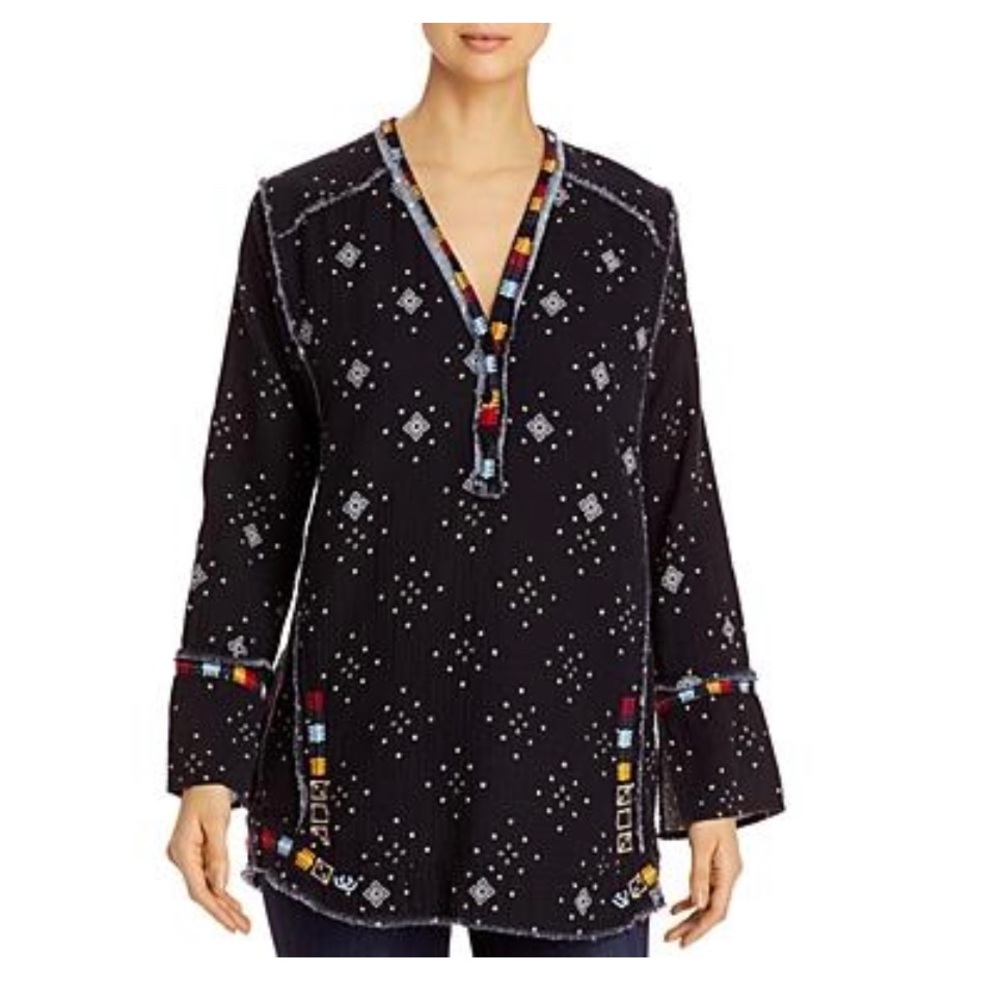 JOHNNY WAS NAZAR GAUZE BLOUSE
